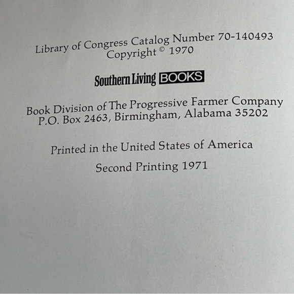 VTG 70s Southern Living Our Best Recipes Cookbook Lena E Sturges Hard Cover - Picture 3 of 9